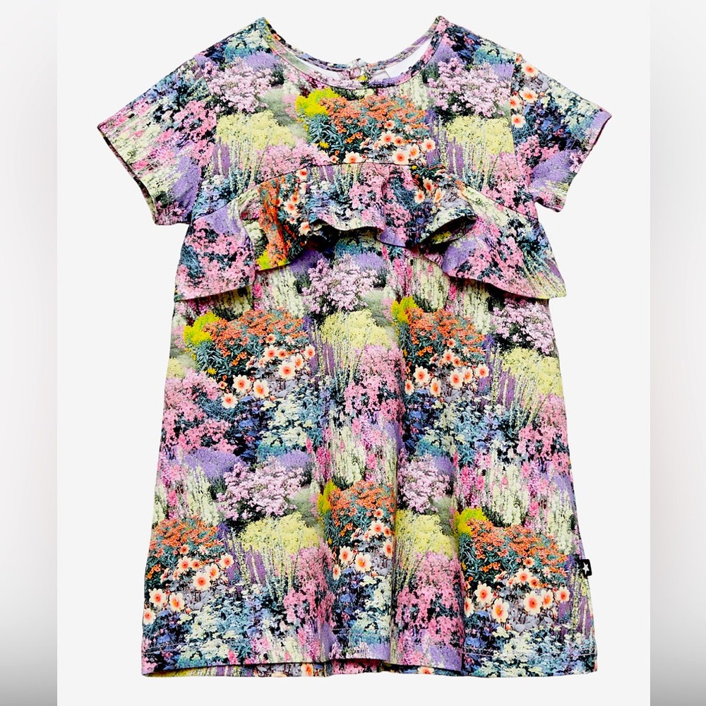 Adorable Floral Pattern Molo Toddler Girls Dress!
